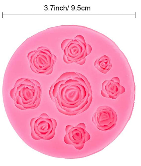 Round flower silicone mold