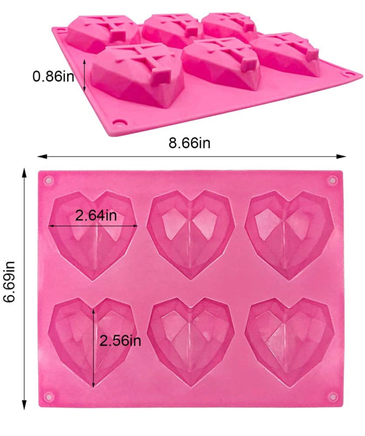 Pink Geo heart mold (6)
