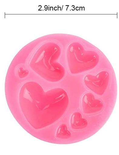 Round heart silicone mold