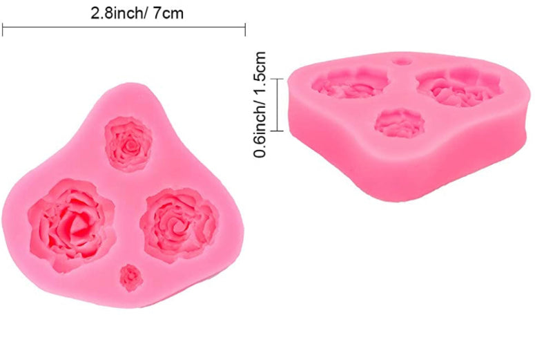 Rose silicone mold
