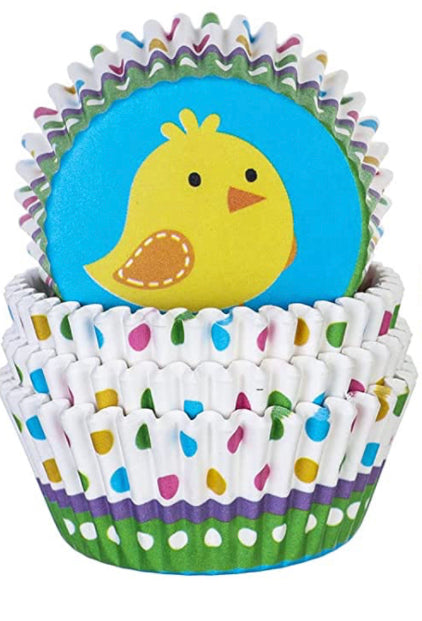 Baby chick Easter cupcake liners