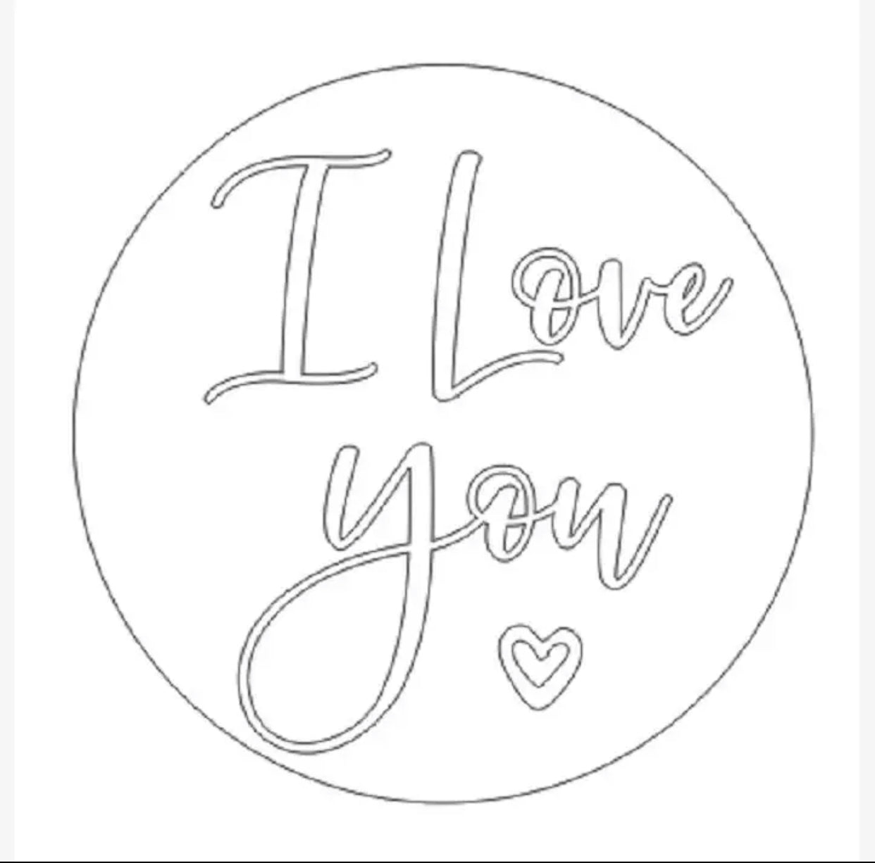 “I love you” Valentine’s Day plastic embosser