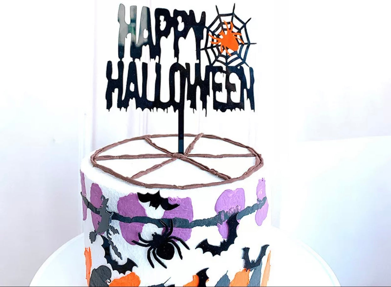 Spooky Halloween cake topper