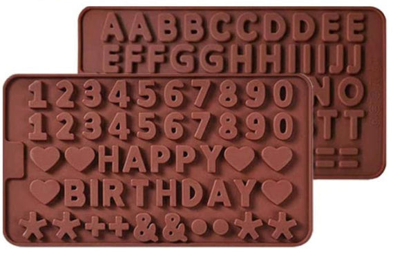 Silicone ABC mold and Happy Birthday